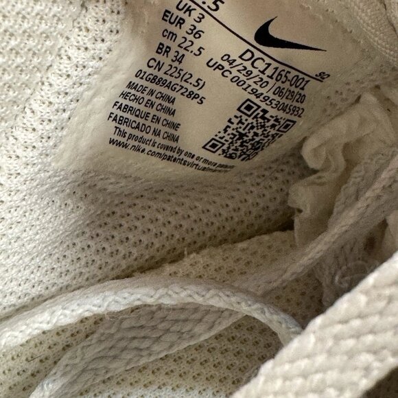 RARE 🚀 Size 5.5 Nike Wmns Air Force 1 '07 Low 'Light Bone' DC1165-001‎ - Picture 11 of 11